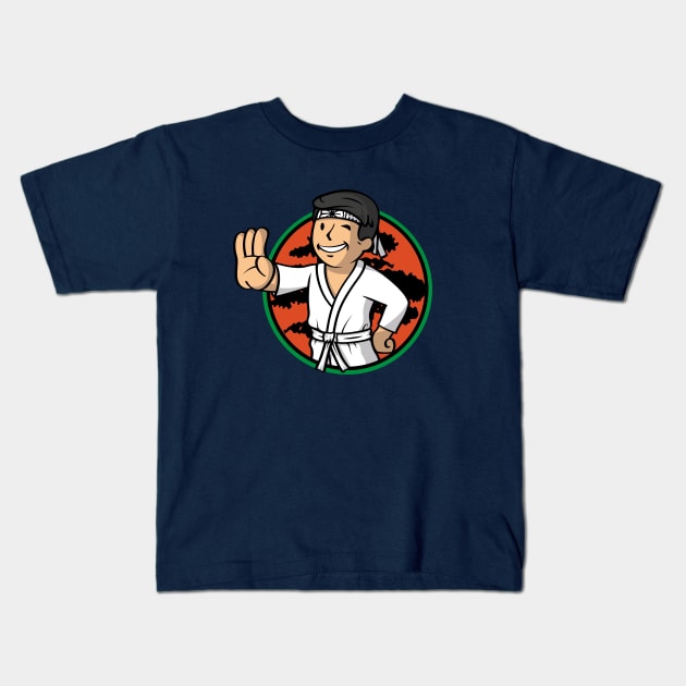 Karate Boy Kids T-Shirt by Olipop